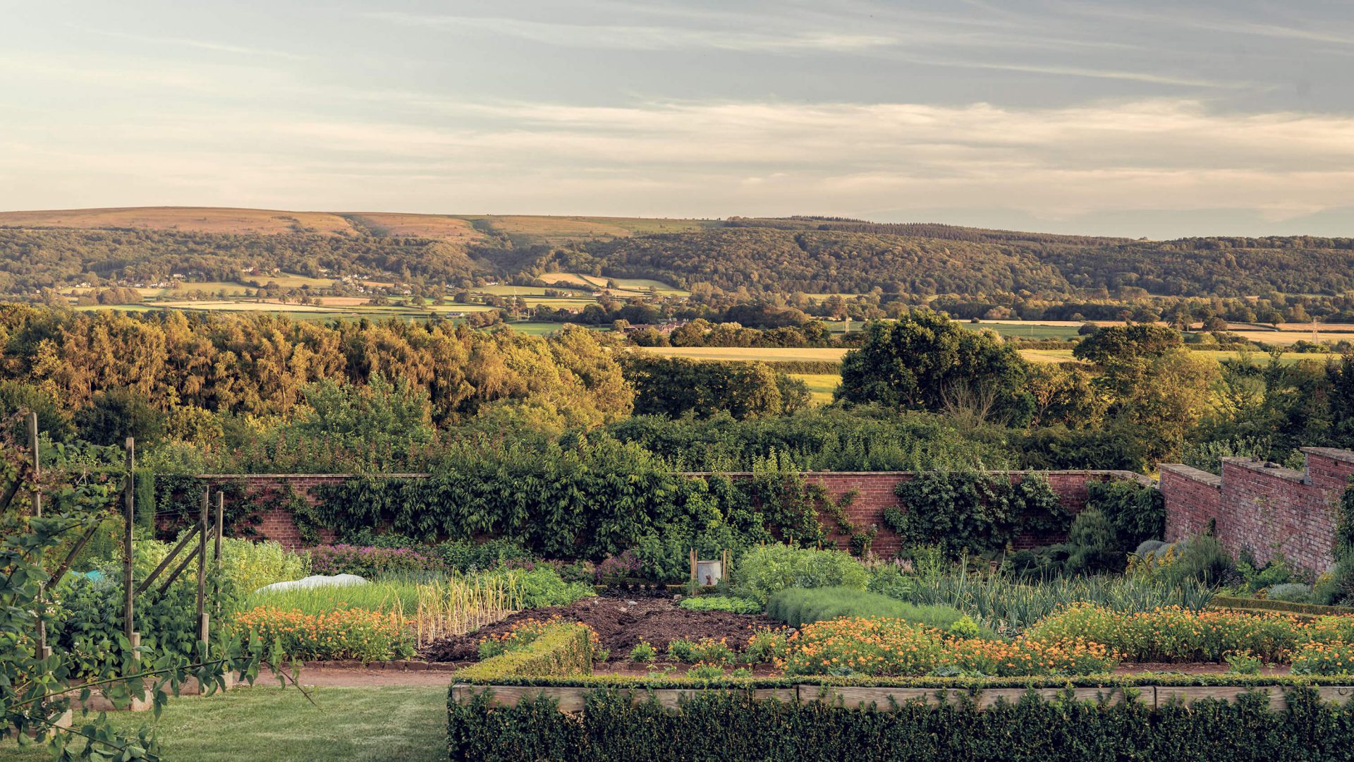 Walled Garden Views of the Mendips